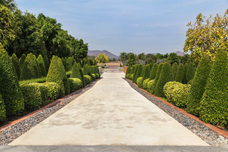 Trimmed Shrubs in a Landscape